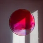 Objets de décoration - Décoration murale Amour par Courtney Kinnare, miroir multicolore rose - TULESTE FACTORY