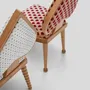 Chairs - Ace chair in oak and red velvet Crown fabric by Merve Kahraman - TULESTE FACTORY
