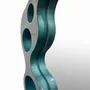 Miroirs - Miroir rond ondulé de Bert Furnari, miroir futuriste en aluminium - TULESTE FACTORY