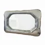 Miroirs - Miroir pleine longueur en cuir argenté biomorphique par Brandi Howe - TULESTE FACTORY