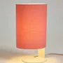 Table lamps - CLIPAM table lamp in white with cotton lampshades - LUXCAMBRA