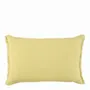 Coussins textile - Housse de coussin CHLOE lin lavé jaune pastel 60x40 - BLANC D'IVOIRE