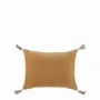 Fabric cushions - MATTEO apricot cotton velvet cushion cover 30x40 - BLANC D'IVOIRE