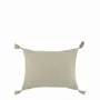 Fabric cushions - MATTEO apricot cotton velvet cushion cover 30x40 - BLANC D'IVOIRE