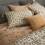 Bed linens - CHLOE bedspread washed linen apricot 180x230 - BLANC D'IVOIRE