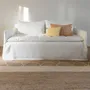 Fabric cushions - CHLOE cushion cover washed linen apricot 60x40 - BLANC D'IVOIRE