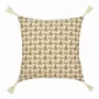 Fabric cushions - DAPHNE beige cotton cushion cover 50x50 - BLANC D'IVOIRE