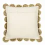 Coussins - Coussin ENOLA jute naturel et blanc 60x60 - BLANC D'IVOIRE