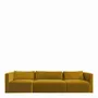 Sofas - LOU sofa saffron velvet central module 130x92x74.5 - BLANC D'IVOIRE