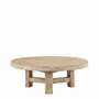 Tables basses - Table basse BAO orme naturel recyclé dia 80x30 - BLANC D'IVOIRE