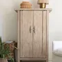 Armoires - Buffet BAO orme naturel recyclé 80x35x145 - BLANC D'IVOIRE