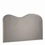 Têtes de lit - Tête de lit SERENA tissu gris 201x11x125 - BLANC D'IVOIRE