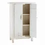 Armoires - Buffet BAO orme blanc recyclé 80x35x145 - BLANC D'IVOIRE