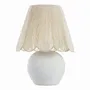 Table lamps - NORA paper mache lamp and AJ conical white jute dia 38x52 - BLANC D'IVOIRE