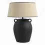 Table lamps - 
AMPHORE black ceramic lamp base dia 29x44.5 - BLANC D'IVOIRE
