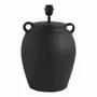 Table lamps - 
AMPHORE black ceramic lamp base dia 29x44.5 - BLANC D'IVOIRE