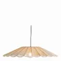 Hanging lights - MARGUERITE suspension white jute and metal dia 90x16 - BLANC D'IVOIRE