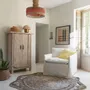 Hanging lights - HOKA pendant light non-electrified natural paper rope and coral dia 50.5x55.5 - BLANC D'IVOIRE