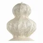 Suspensions - Suspension SORA métal et tissu mesh crème 49x49x84 - BLANC D'IVOIRE