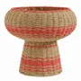 Objets de décoration - Coupe décorative HOKA corde de papier naturelle et corail dia 33x28 - BLANC D'IVOIRE