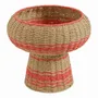 Objets de décoration - Coupe décorative HOKA corde de papier naturelle et corail dia 33x28 - BLANC D'IVOIRE