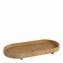 Decorative objects - Set of 2 ELYA natural rattan trays 54x26 and 46x21  - BLANC D'IVOIRE