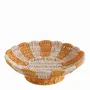 Objets de décoration - Coupe décorative HOKA corde de papier orange et rose dia 30x10 - BLANC D'IVOIRE