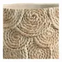 Corbeilles - Cache-pot OSA ciment crème - Petit modèle - 21x20,5x18,5 - BLANC D'IVOIRE