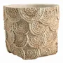 Corbeilles - Cache-pot OSA ciment crème - Petit modèle - 21x20,5x18,5 - BLANC D'IVOIRE