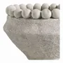 Corbeilles - Cache-pot ALEO ciment gris clair - Grand modèle - dia 23,5x23,5x15,5 - BLANC D'IVOIRE