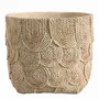 Corbeilles - Cache-pot OSA ciment crème - Grand modèle - 31,5x31,5x26,5 - BLANC D'IVOIRE