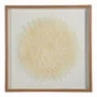 Paintings - FLOWER wall decoration ecru leaves 80x80 - BLANC D'IVOIRE