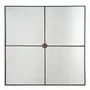 Mirrors - BASILE mirror black metal 80x5x80 - BLANC D'IVOIRE