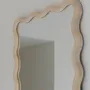 Miroirs - Miroir LUMIA pin blanchi 65x5x100 - BLANC D'IVOIRE