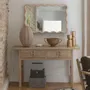 Miroirs - Miroir LUMIA pin blanchi 65x5x100 - BLANC D'IVOIRE