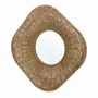 Mirrors - ISIS mirror natural rattan and metal 100x5x100 - BLANC D'IVOIRE