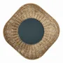 Mirrors - ISIS mirror natural rattan and metal 100x5x100 - BLANC D'IVOIRE