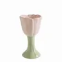 Decorative objects - Tulip egg cup on light pink sandstone dia 6 x 10.8 cm - MATHILDE M.