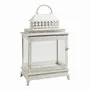 Bougeoirs et photophores  - Lanterne Marie en métal blanc 37 x 22,5 x 56 cm - MATHILDE M.