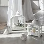 Candlesticks and candle holders - Marie lantern in white metal 28 x 15.5 x 33 cm - MATHILDE M.