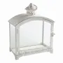 Candlesticks and candle holders - Marie lantern in white metal 28 x 15.5 x 33 cm - MATHILDE M.