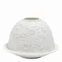 Candlesticks and candle holders - Lithophane Marguerite in white ceramic - MATHILDE M.