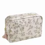 Pochettes - Trousse de toilette rectangulaire Sublime Jasmin grand modèle en tissu - MATHILDE M.