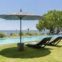 Outdoor decorative accessories - Amapola Outdoor Umbrellas in Wood and Sunbrella by CEU Studio - TULESTE FACTORY