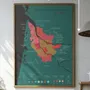Objets de décoration - Carte du vin à gratter - Bordeaux - 1020 DÉGUSTATIONS