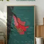 Objets de décoration - Carte du vin à gratter - Bordeaux - 1020 DÉGUSTATIONS