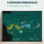 Objets de décoration - Carte du vin à gratter - Loire - 1020 DÉGUSTATIONS