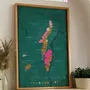 Objets de décoration - Carte du vin à gratter - Bourgogne - 1020 DÉGUSTATIONS