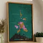 Objets de décoration - Carte du vin à gratter - Rhône - 1020 DÉGUSTATIONS