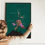 Objets de décoration - Carte du vin à gratter - Rhône - 1020 DÉGUSTATIONS